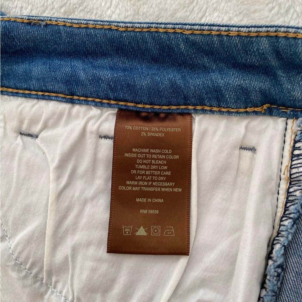 Kut from the Kloth Blue Denim Pencil Skirt Western Boho Classic Size 6 - Picture 7 of 7
